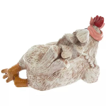 Hen With Glasses & Pearls farmhouse décor, . Great gift - Artisticspacedecor